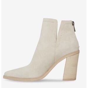 Steve Madden Cornelia Bone Suede Boots Size 11 Leather Shoes New!